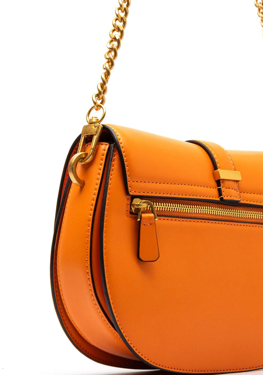 GUESS Kuba Flap Shoulder Bag Tangerine SHOOZZ