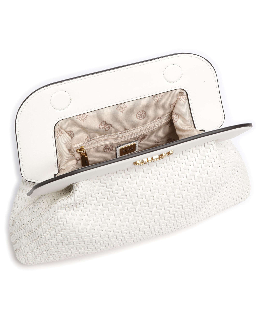 GUESS Abey White Crossbody Bag SHOOZZ