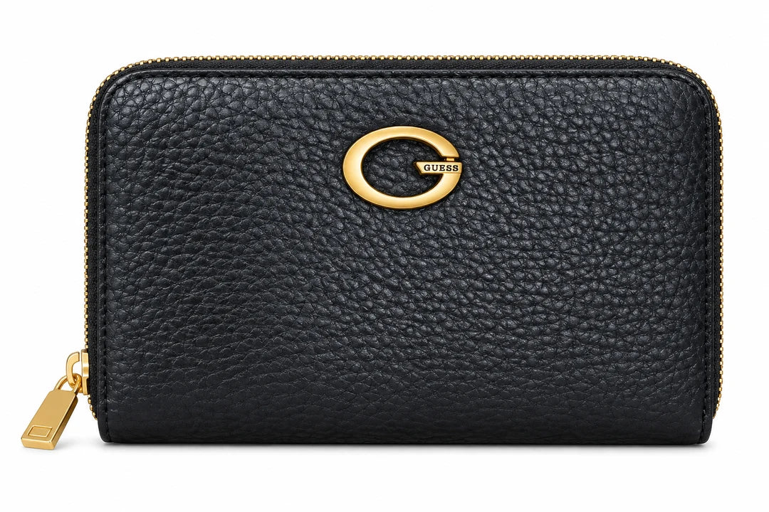 GUESS Camden Small Ziparound Wallet Black