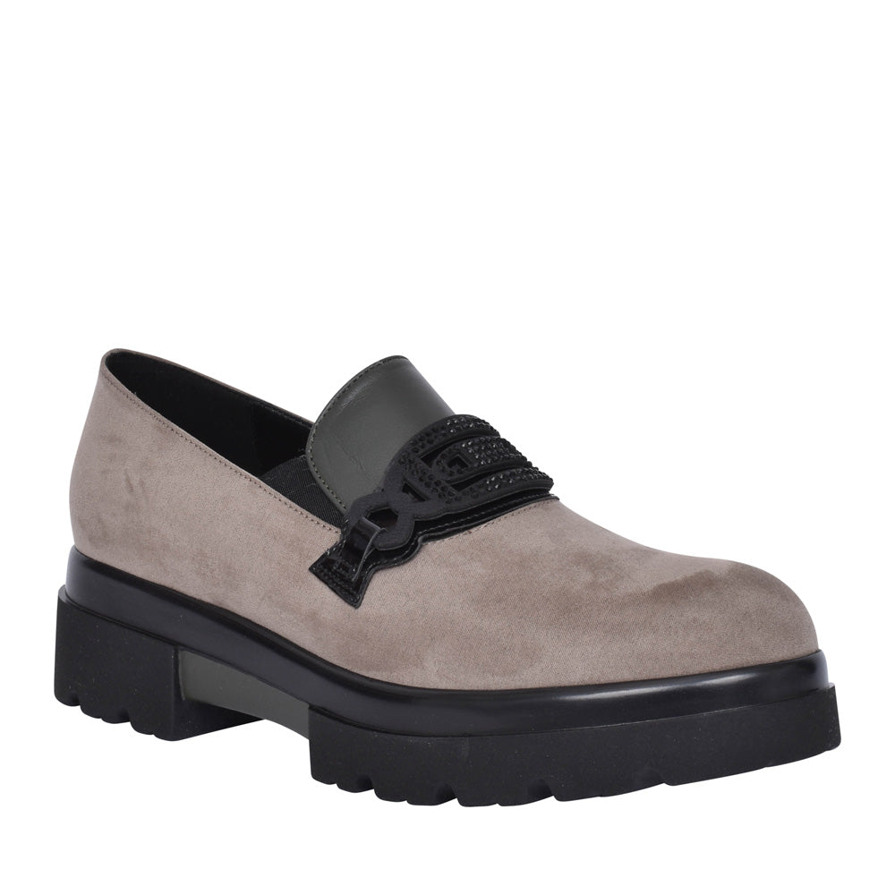 DONNA SERENA Grey Slip on Shoe