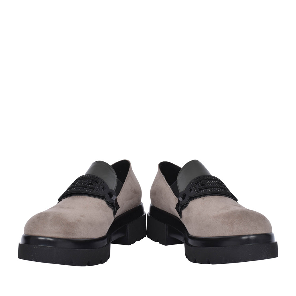 DONNA SERENA Grey Slip on Shoe