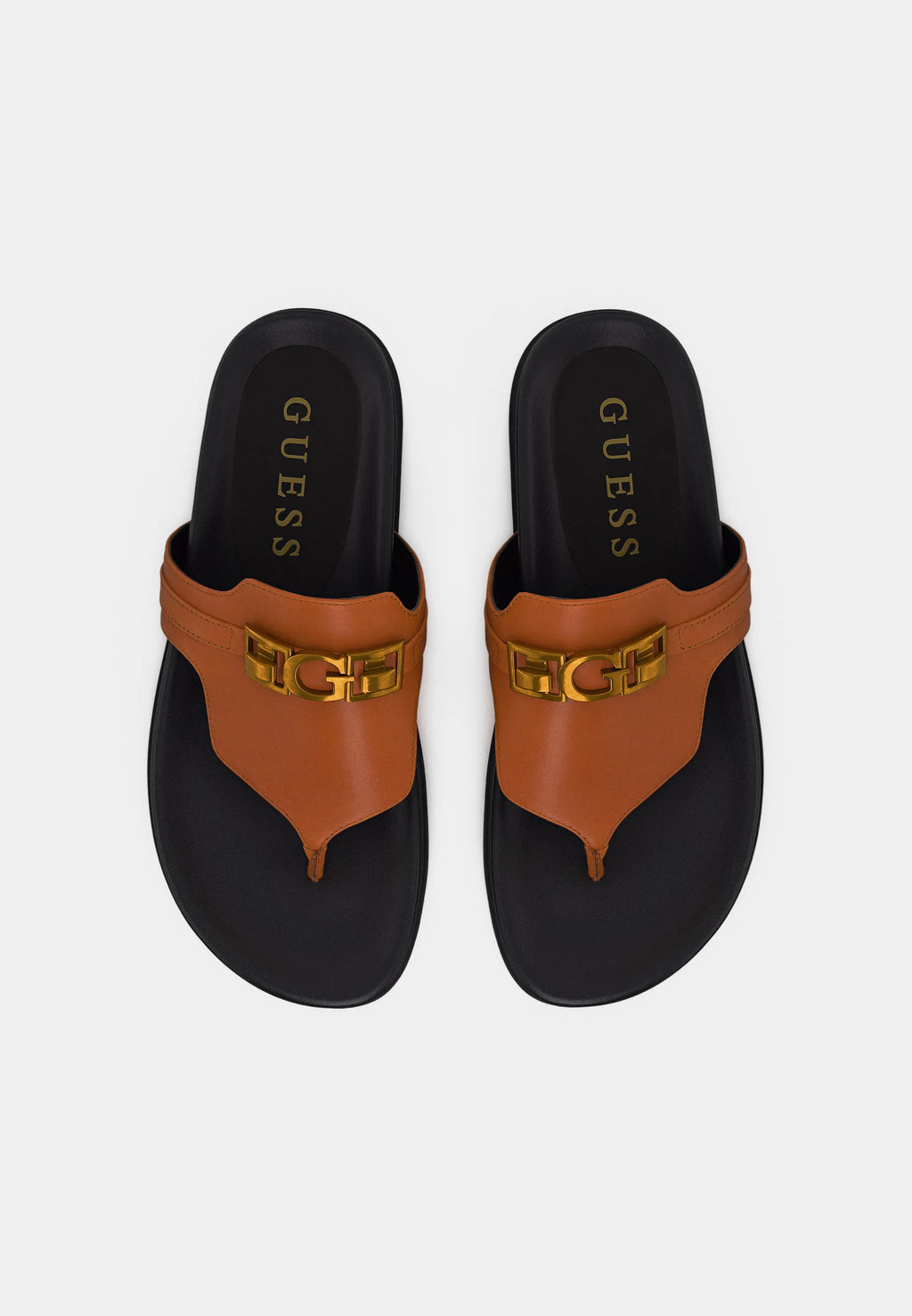GUESS Cognac Toe Post Sandal