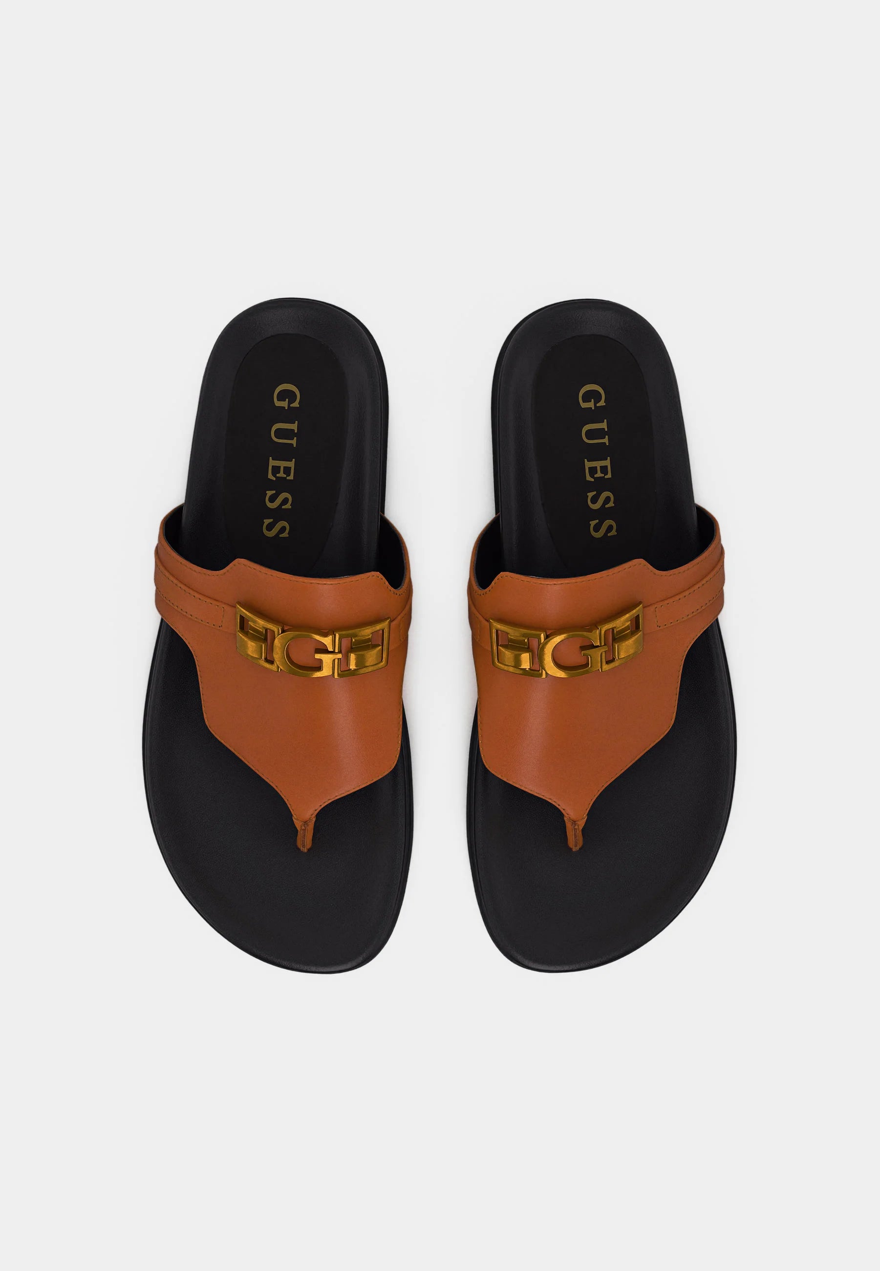 GUESS Cognac Toe Post Sandal