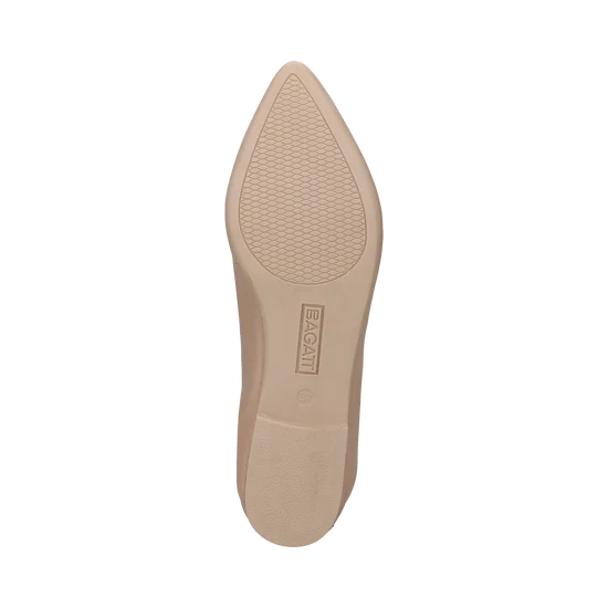 BAGATT Leather Nude Loafers