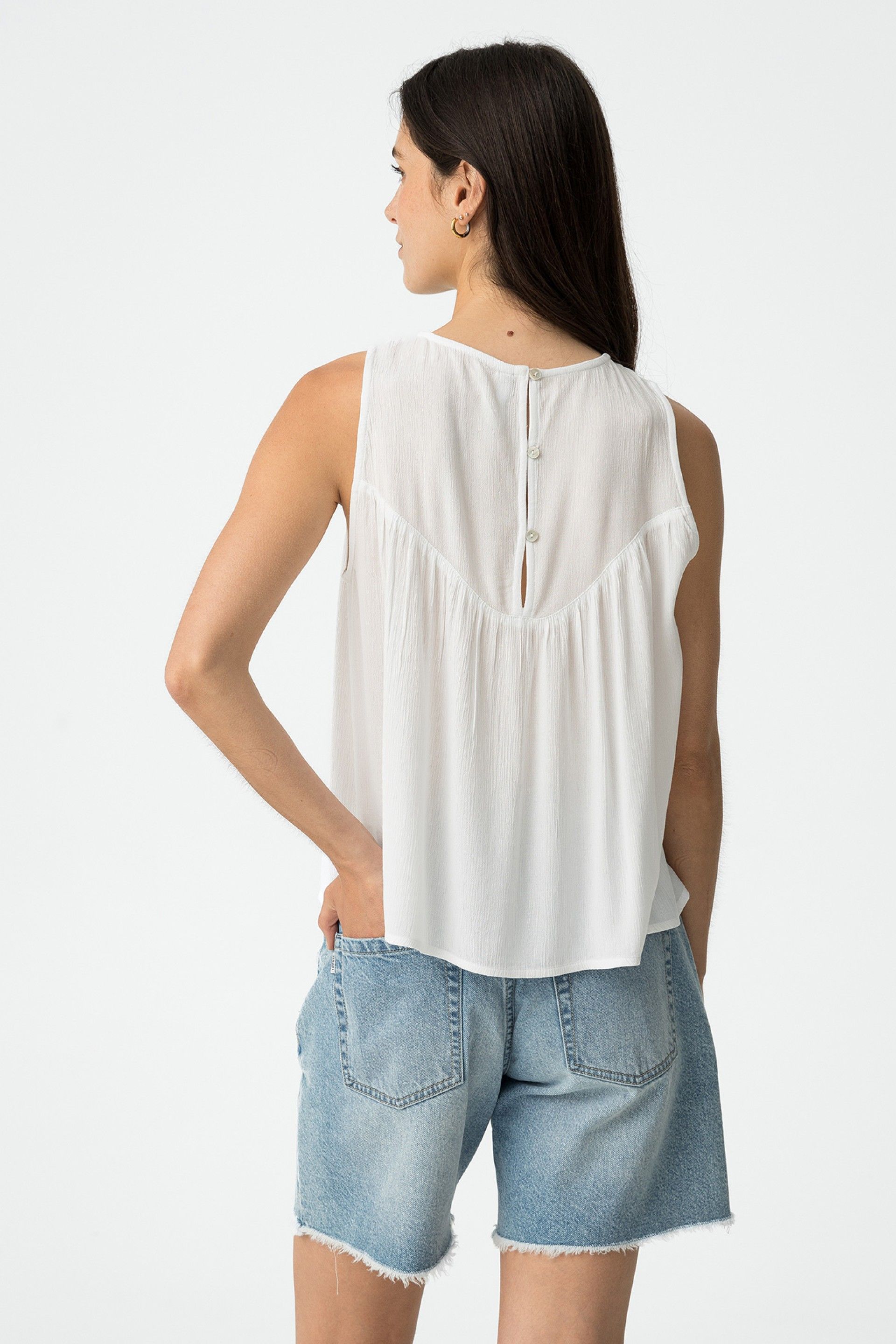 Tiffosi White Lace Top