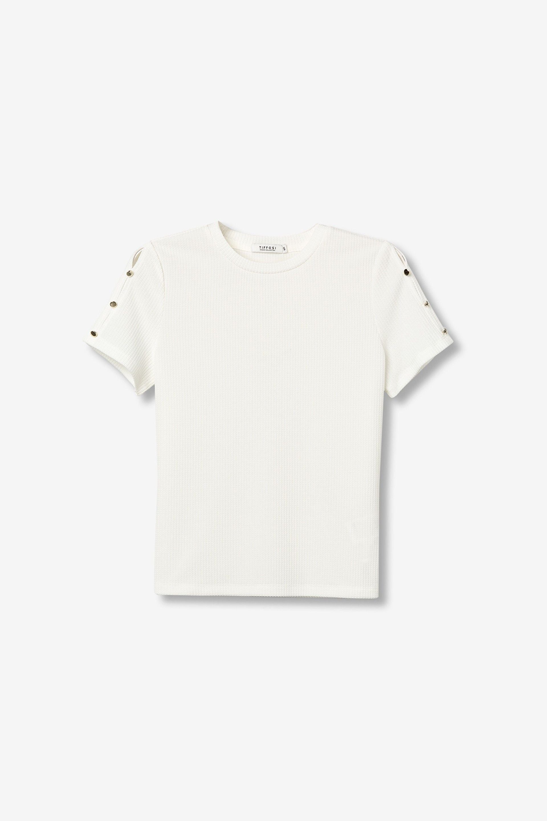 Tiffosi Short Sleeved Top in White