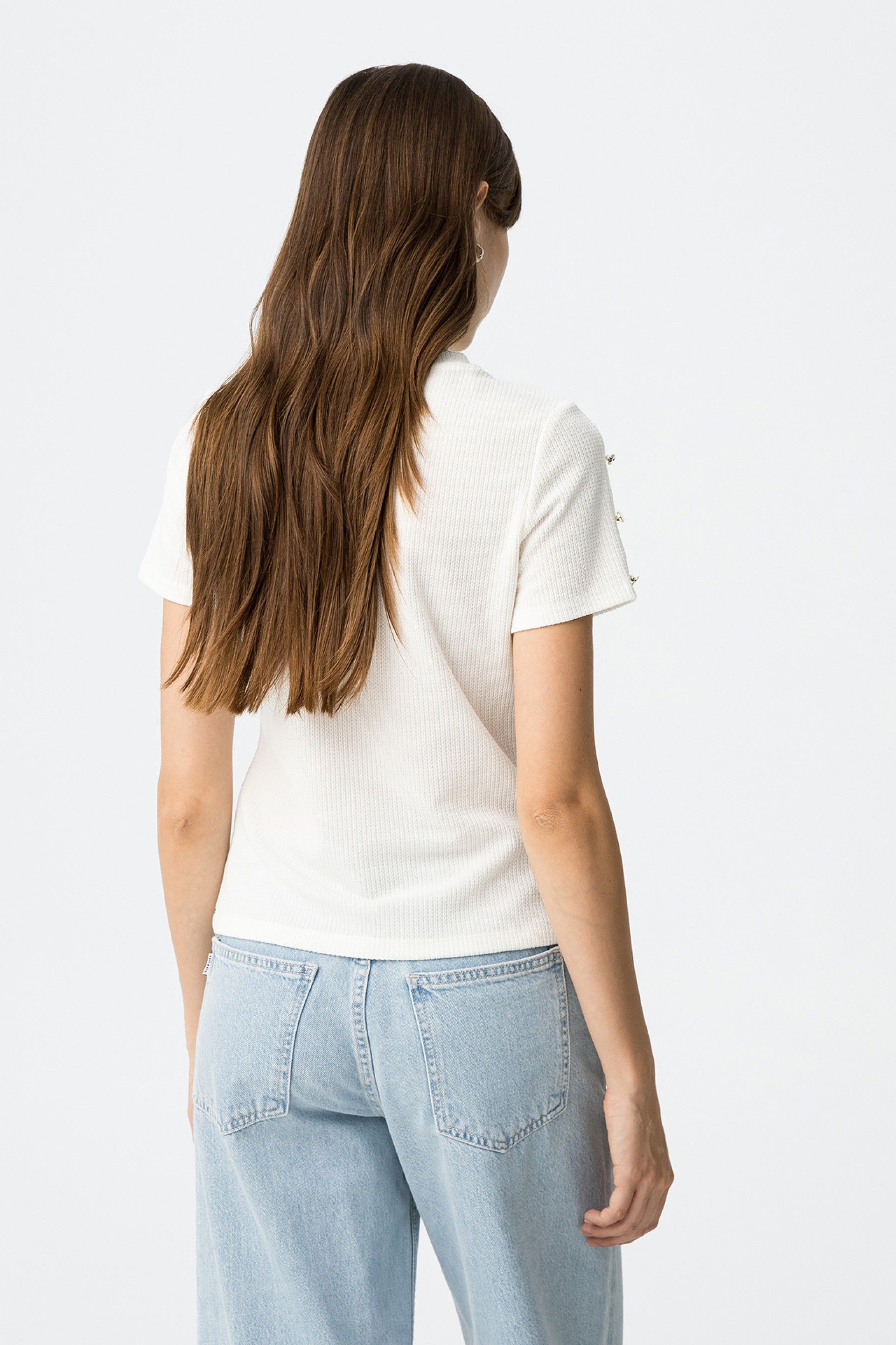 Tiffosi Short Sleeved Top in White