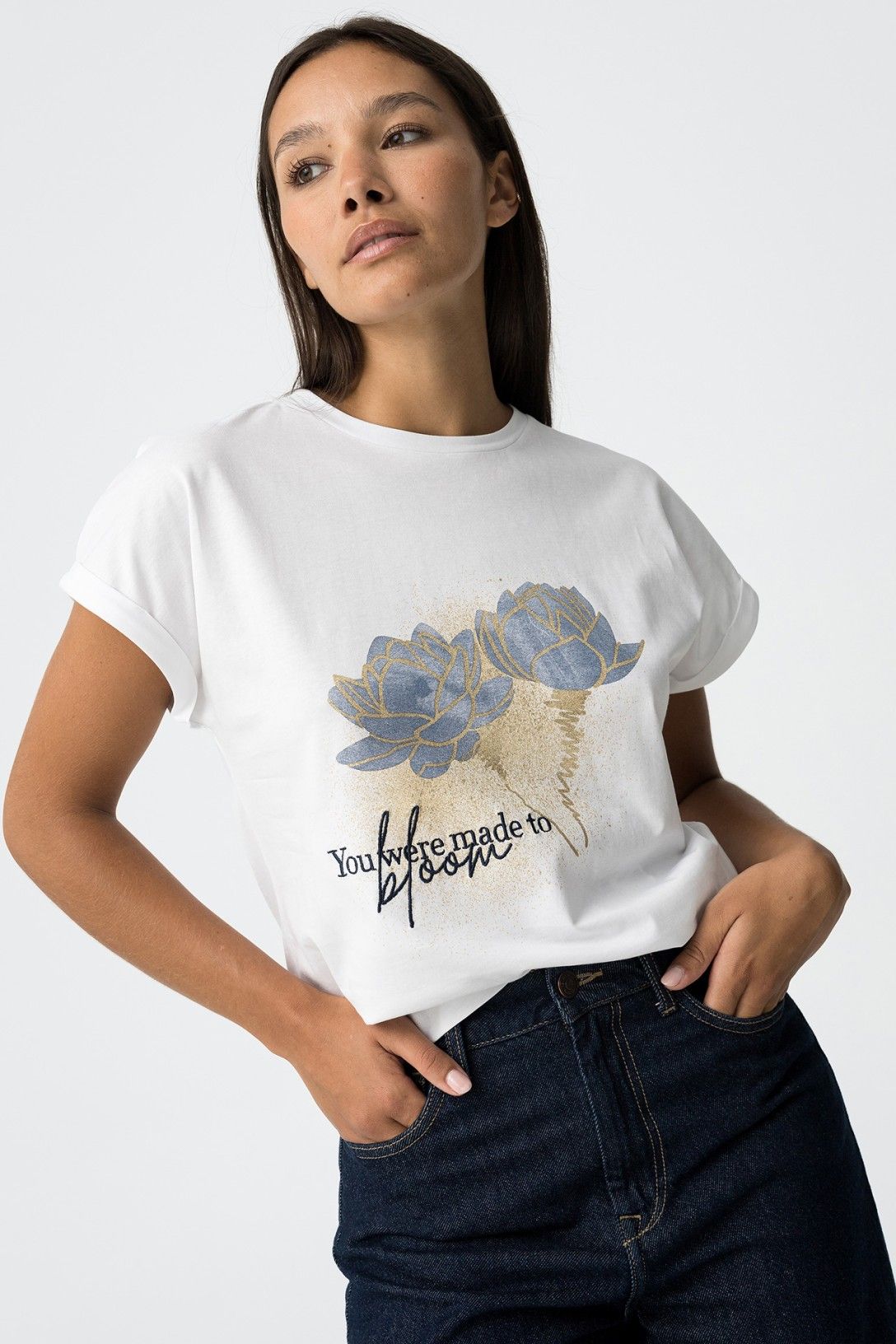 Tiffosi Print Tee-Shirt in White