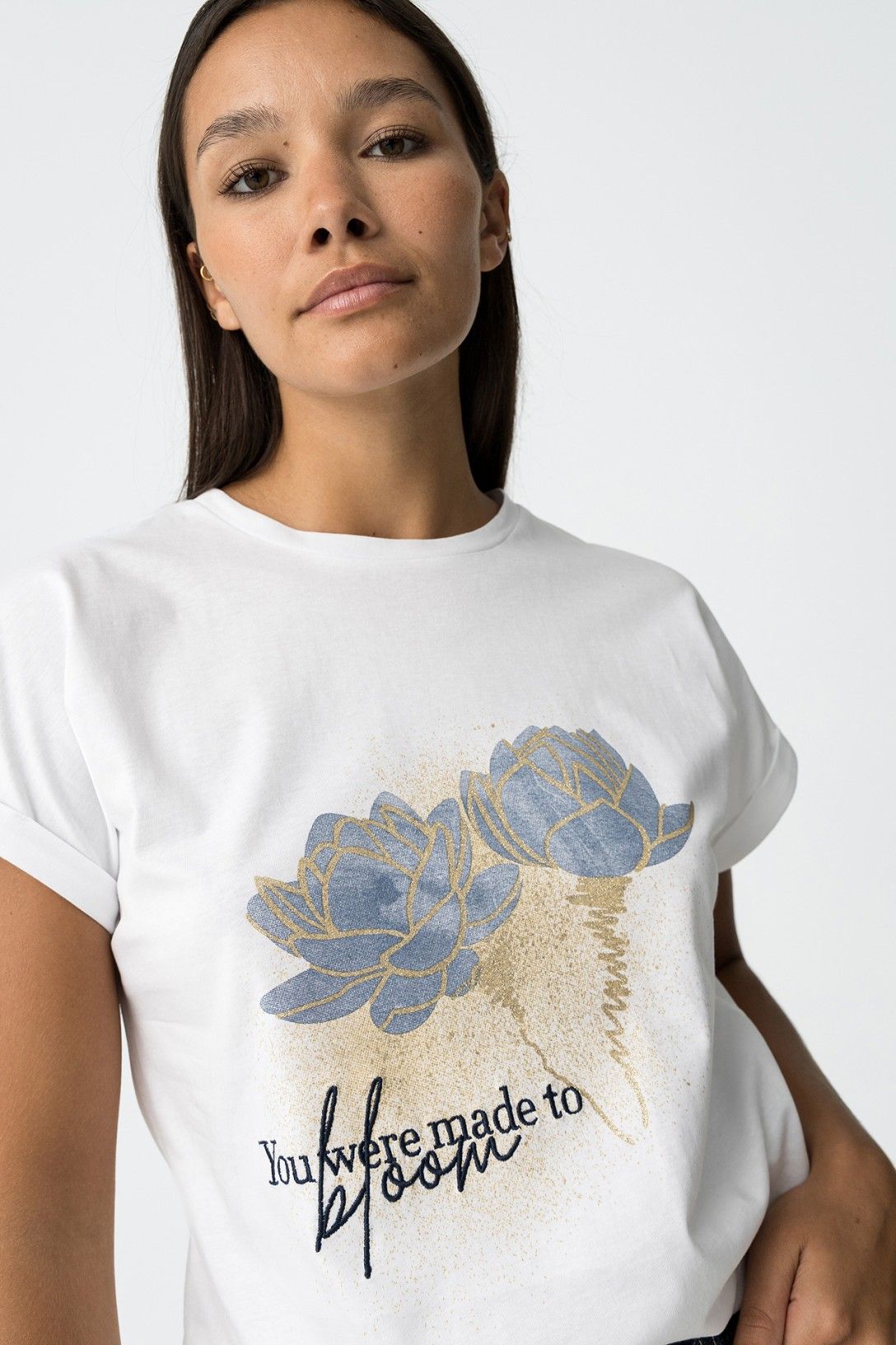 Tiffosi Print Tee-Shirt in White