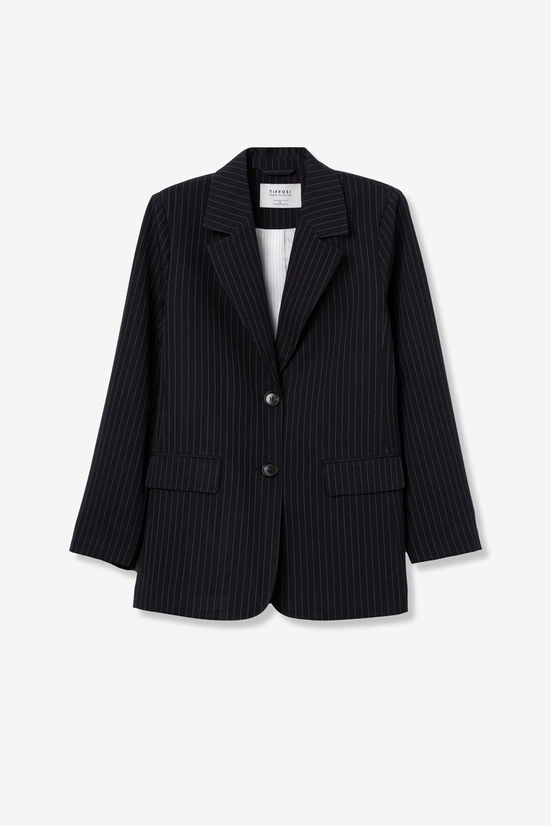 Tiffosi Navy Pinstriped Blazer