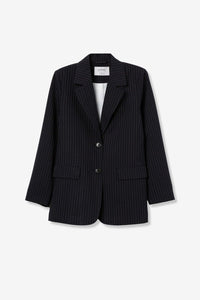 Tiffosi Navy Pinstriped Blazer