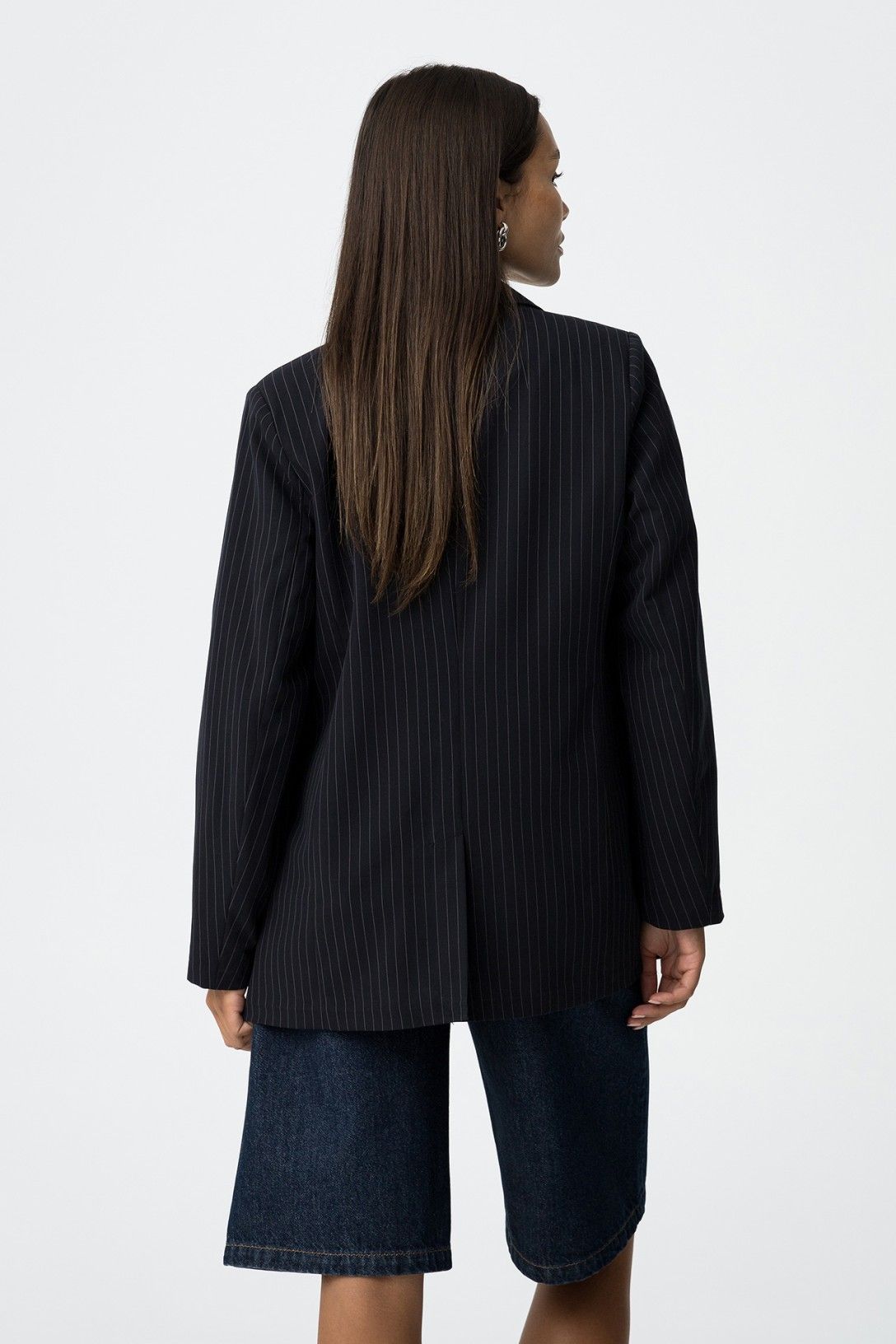 Tiffosi Navy Pinstriped Blazer