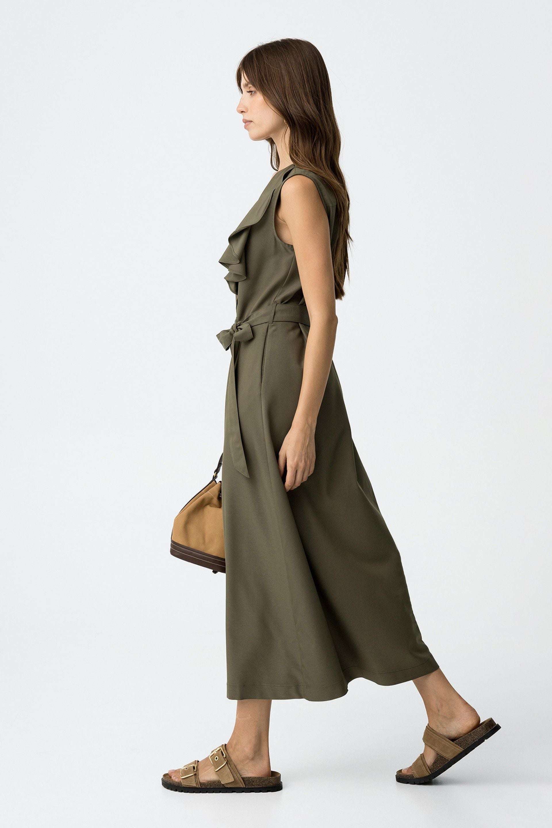 Tiffosi Midi Dress in Green