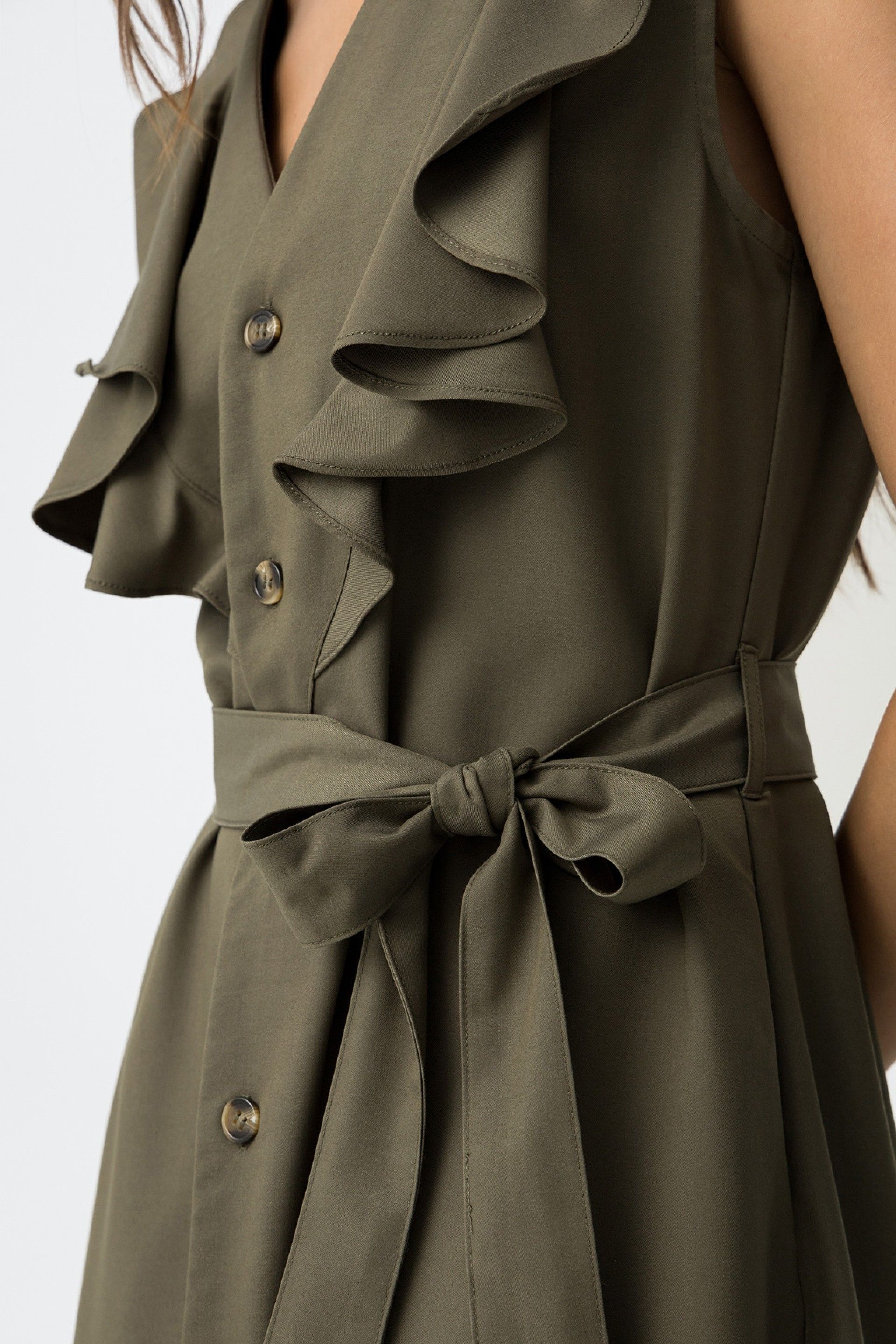 Tiffosi Midi Dress in Green