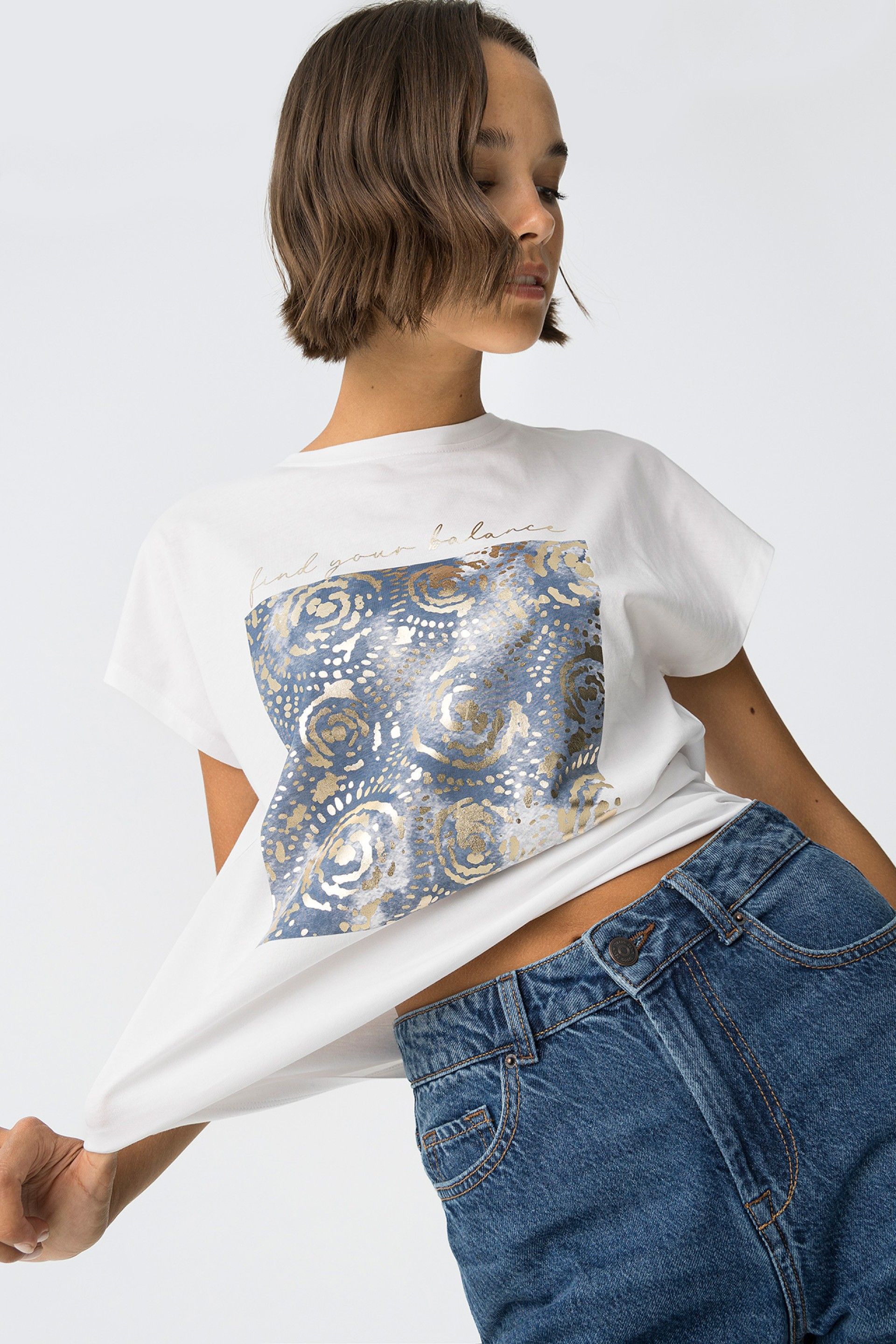 Tiffosi Madrid White Tee Shirt