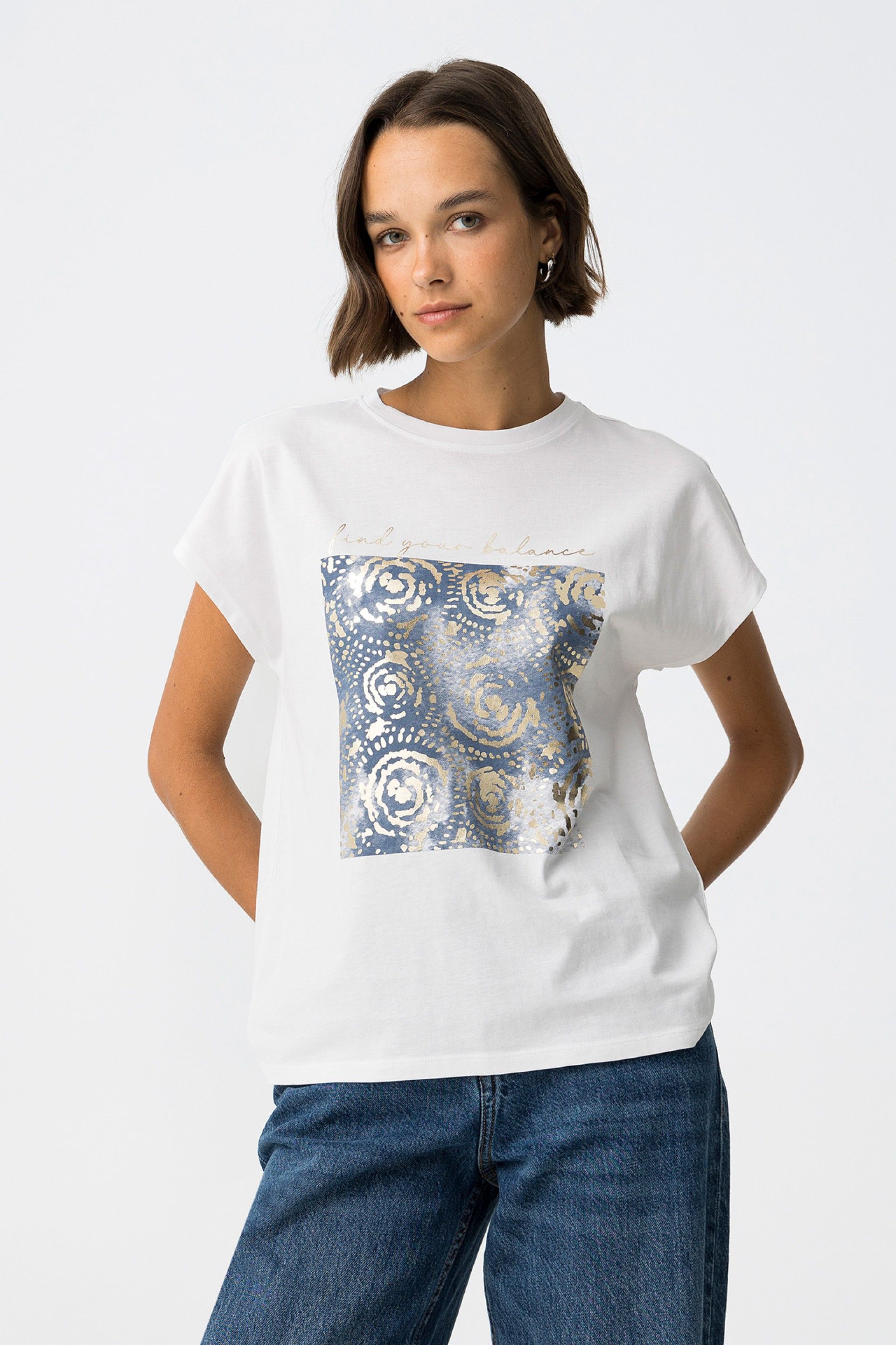 Tiffosi Madrid White Tee Shirt