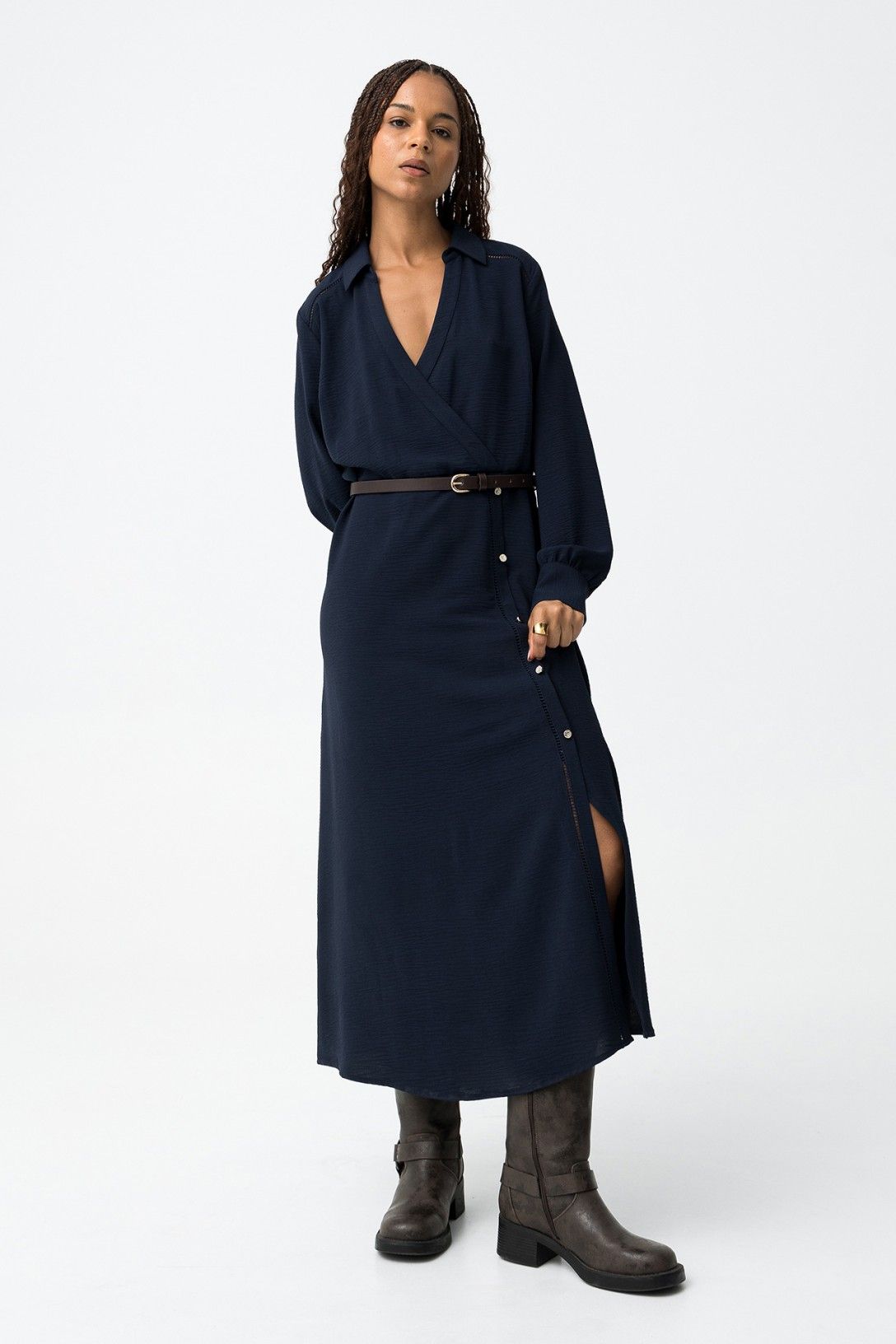 Tiffosi Serilia Dress in Navy
