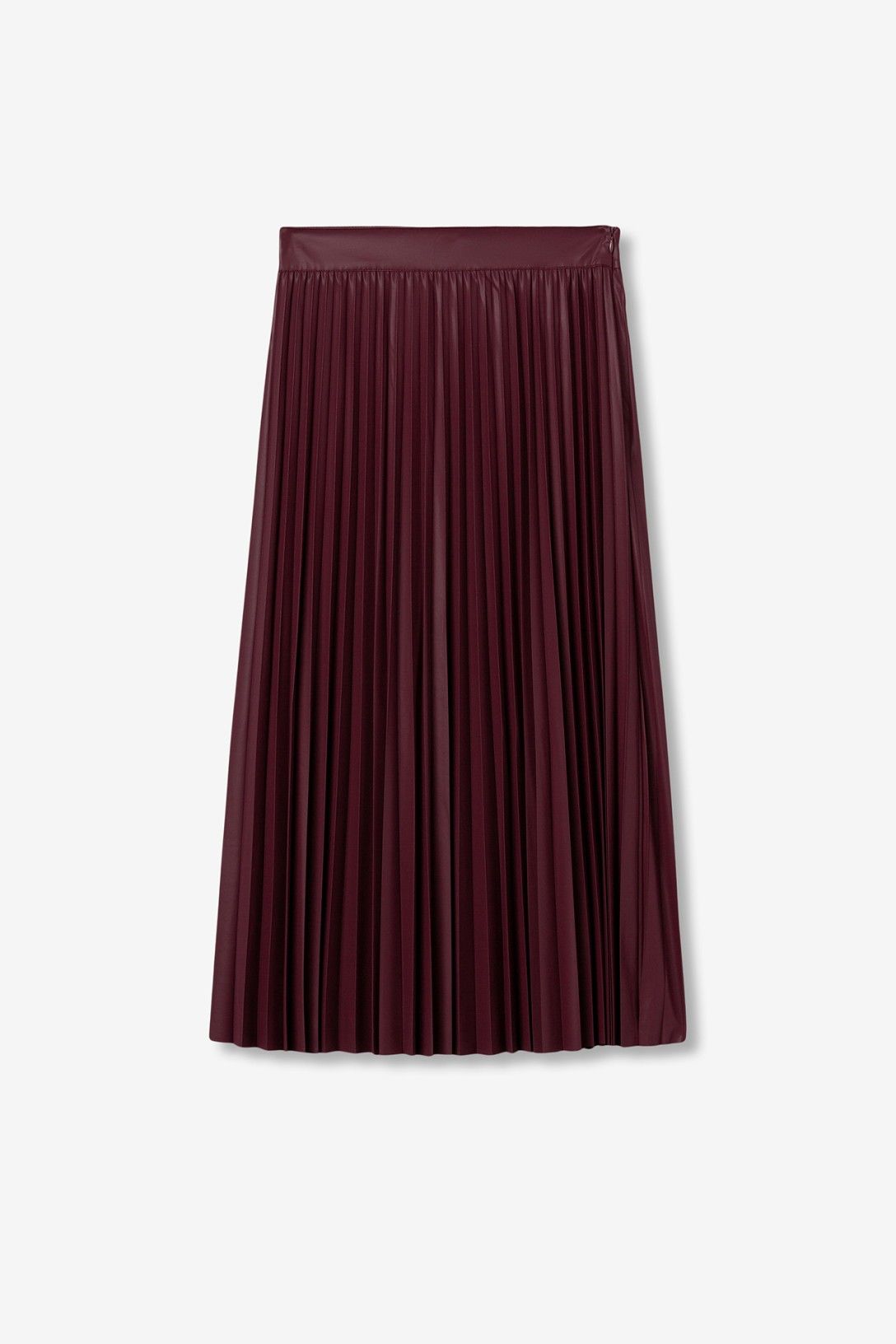 Tiffosi Kyoto Burgundy Pleated Skirt