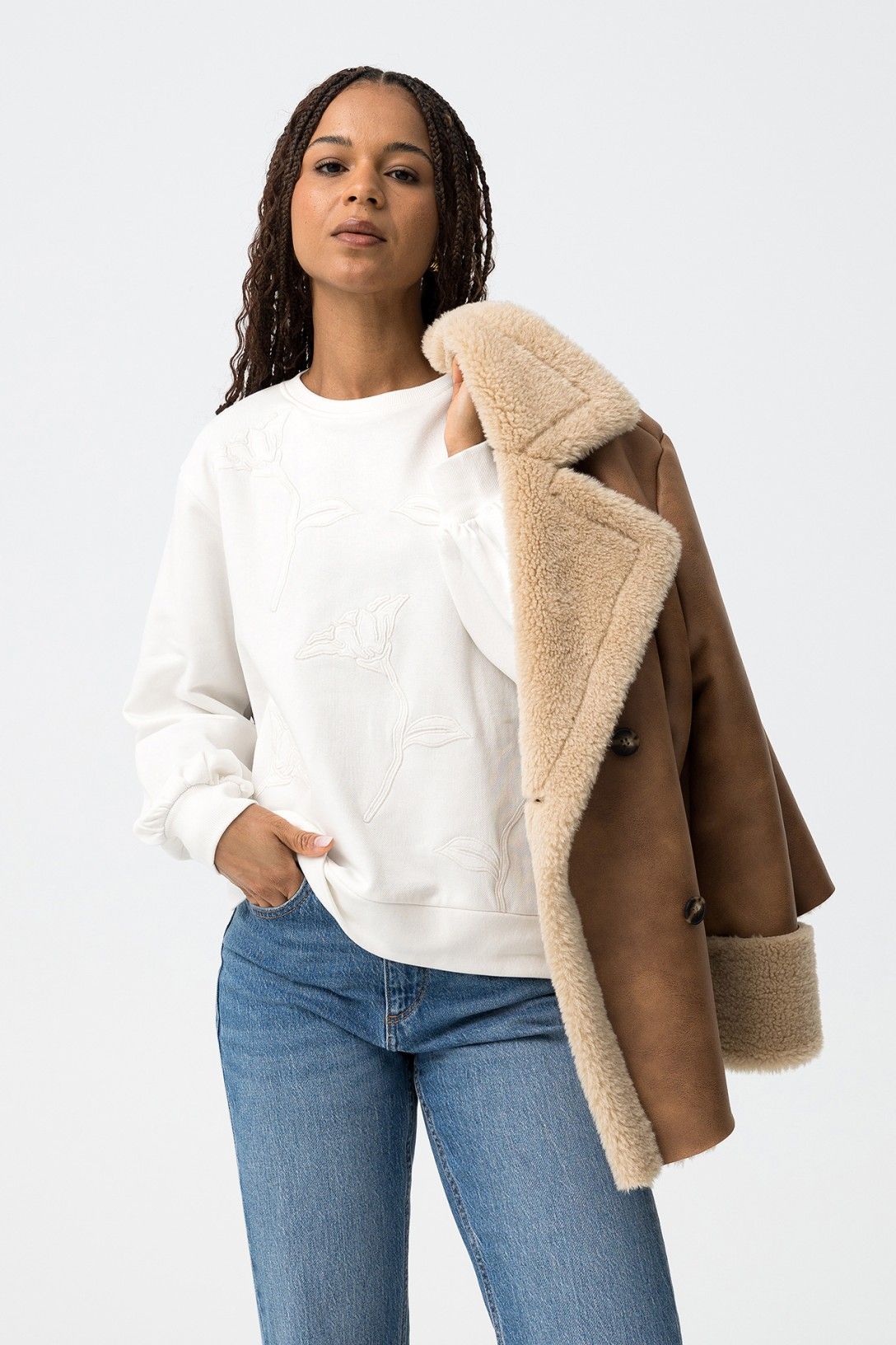 Tiffosi Away Sweatshirt in Beige