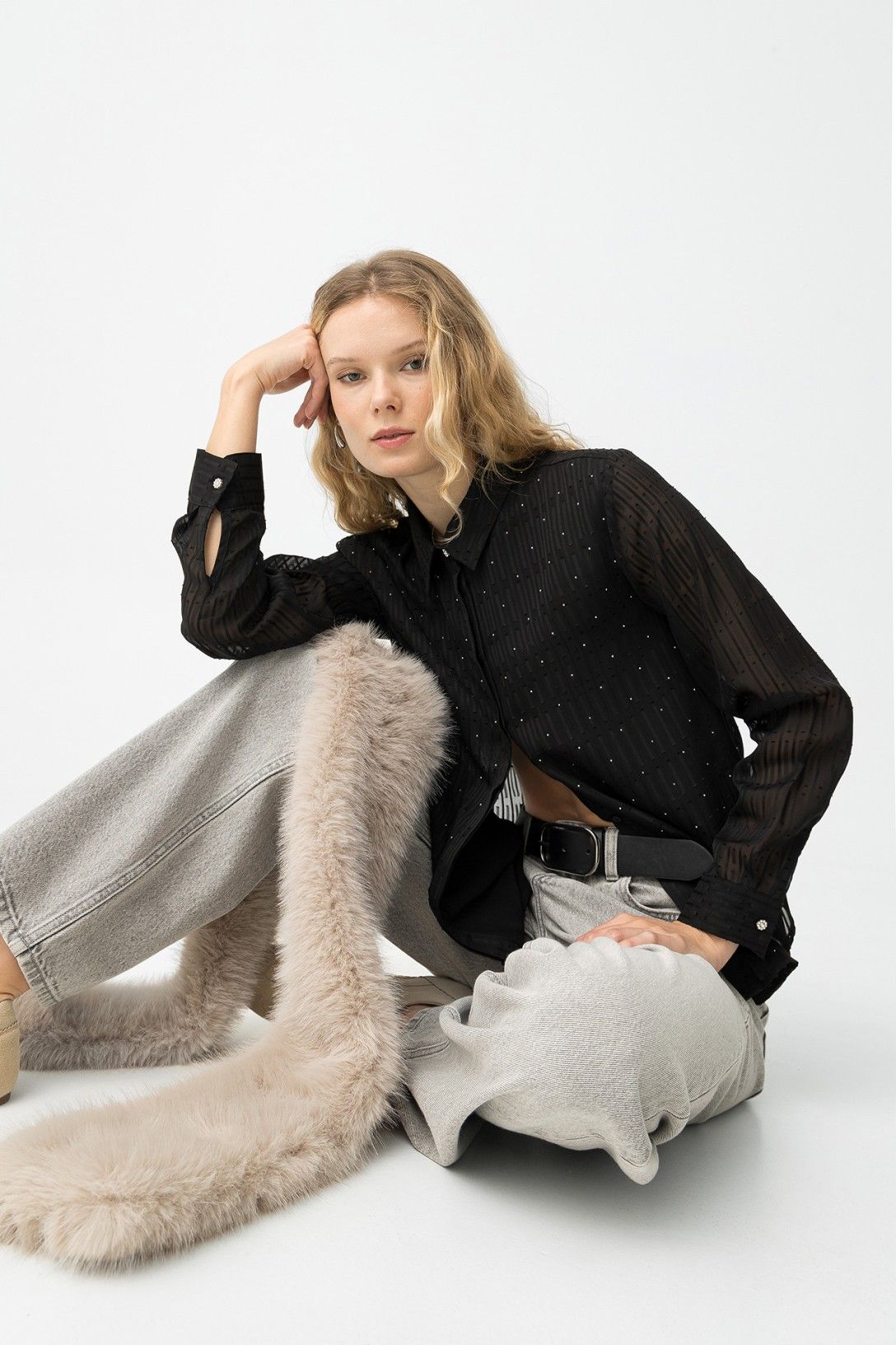 Tiffosi Reluzente Shirt in Black