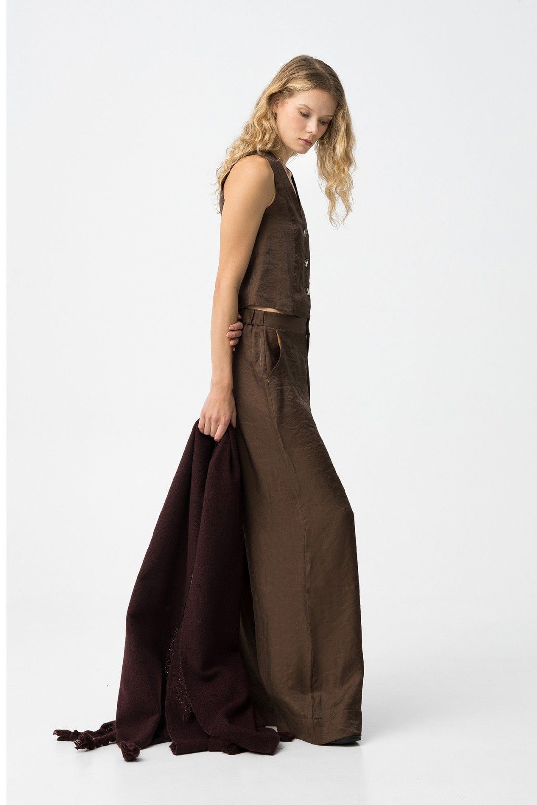 Tiffosi Fiesta Pants in Chocolate Brown