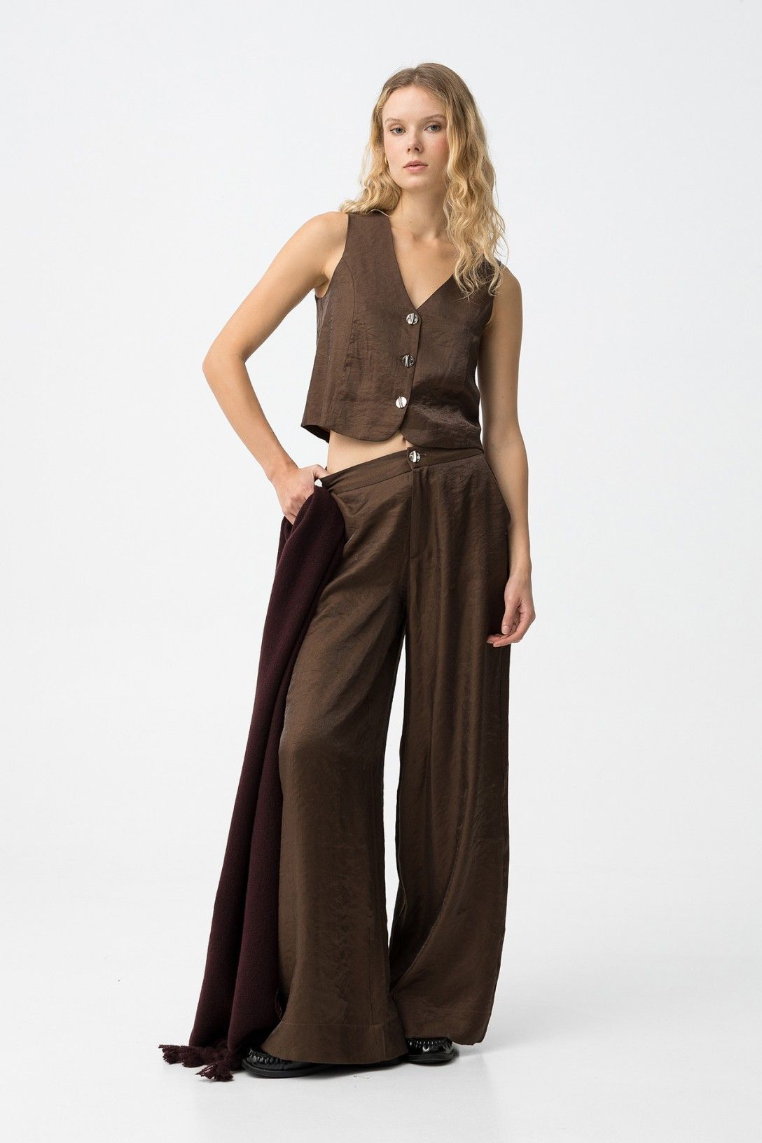 Tiffosi Fiesta Pants in Chocolate Brown
