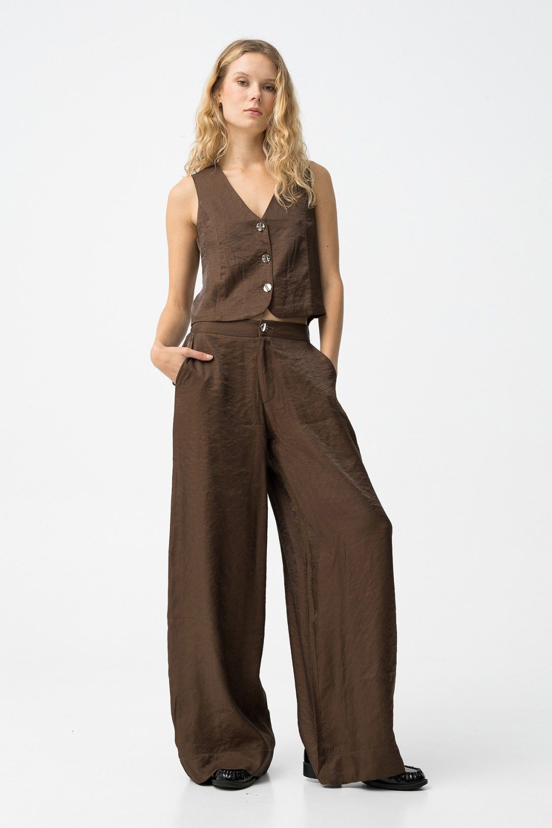 Tiffosi Fiesta Pants in Chocolate Brown