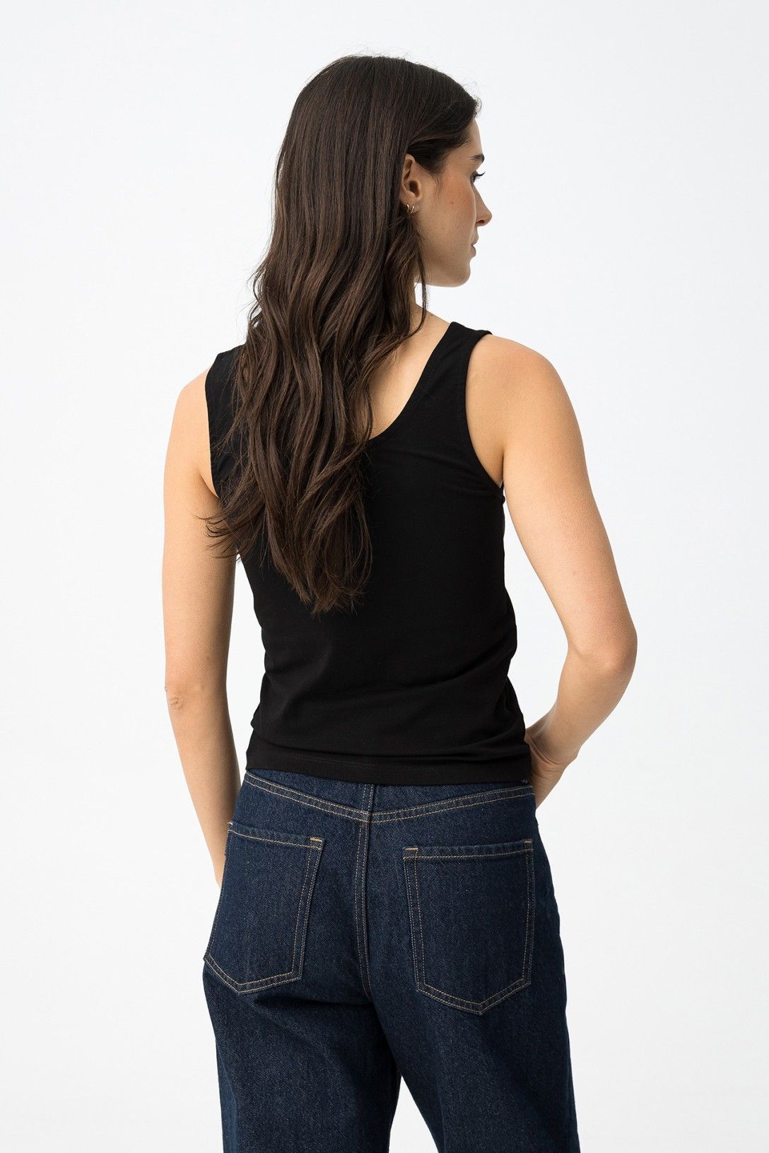 Tiffosi Santi Vest Top Black