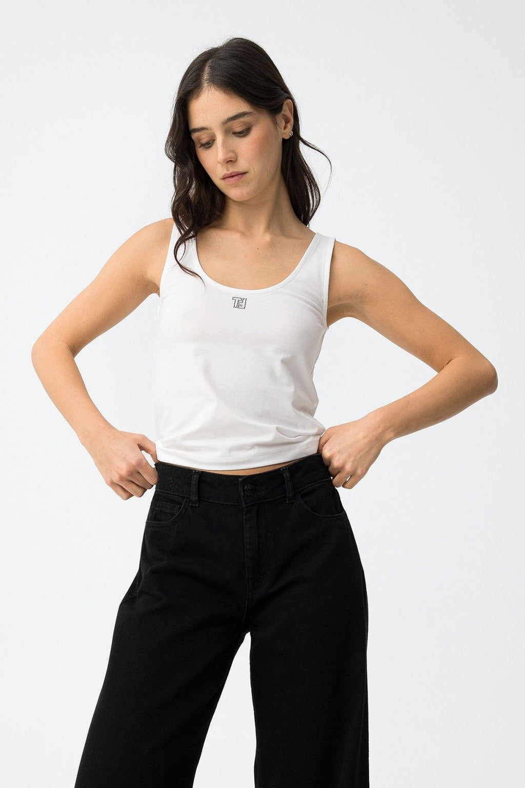 Tiffosi Santi Vest Top White