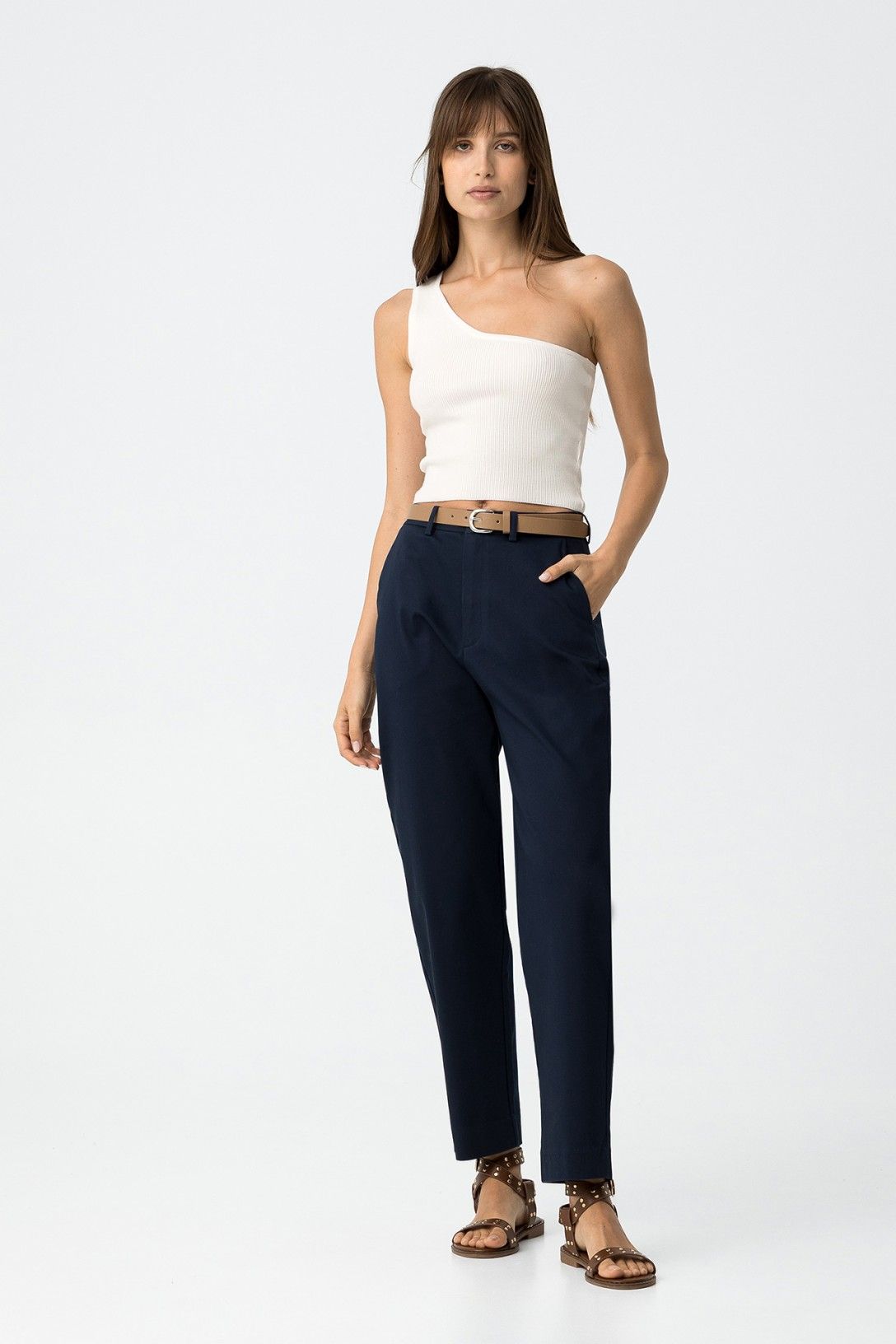 Tiffosi Bianca Navy Pants