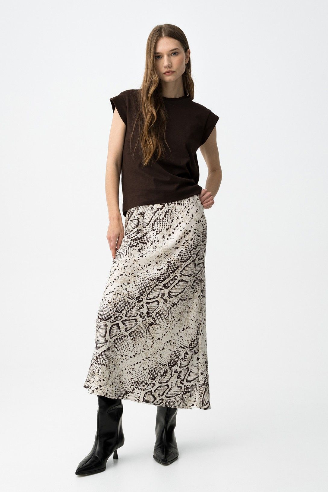 Tiffosi Skirt in Snakeskin