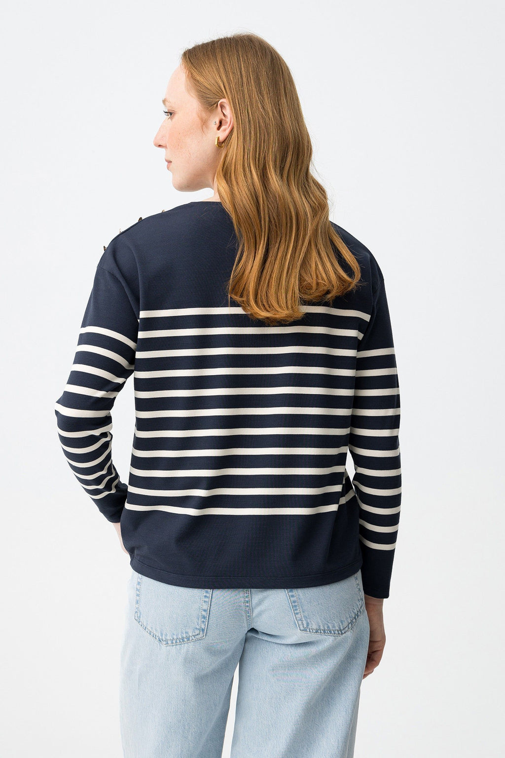 Tiffosi Venice Navy Stripe Light Jumper