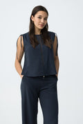 Tiffosi Zeki Navy Top