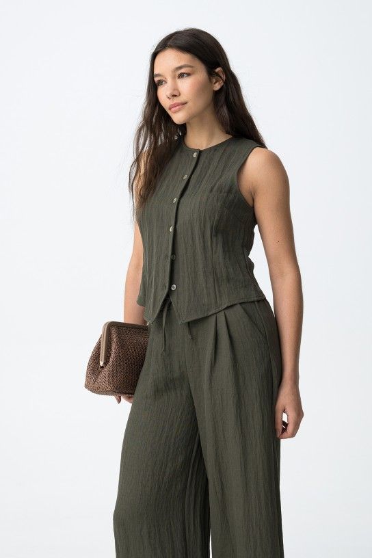 Tiffosi  Agusta Wastecoat Olive Green