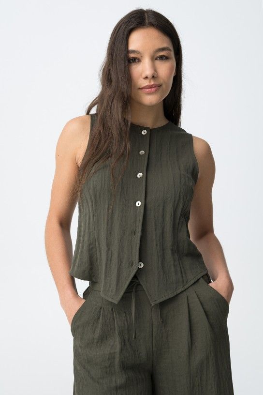 Tiffosi  Agusta Wastecoat Olive Green