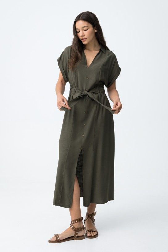 Tiffosi Camomila Dress in Green