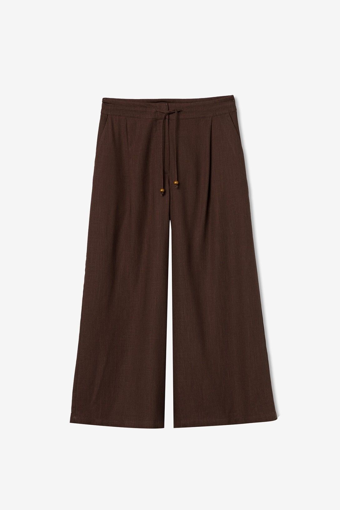 Tiffosi Wide Leg Trousers Brown