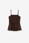 Tiffosi Brown Sun Top