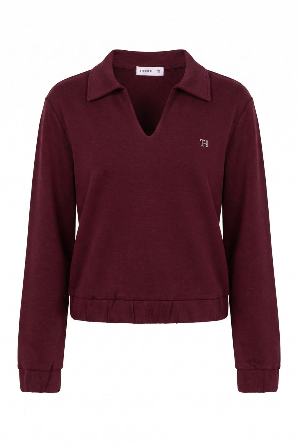 Tiffosi Valentina Sweatshirt in Maroon