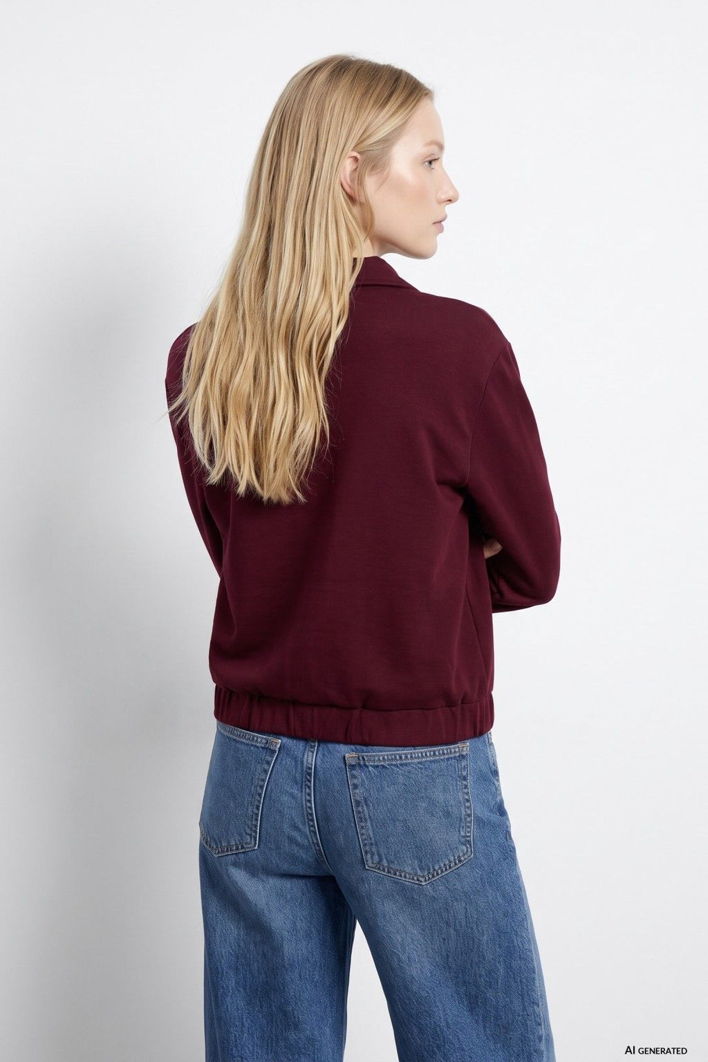 Tiffosi Valentina Sweatshirt in Maroon