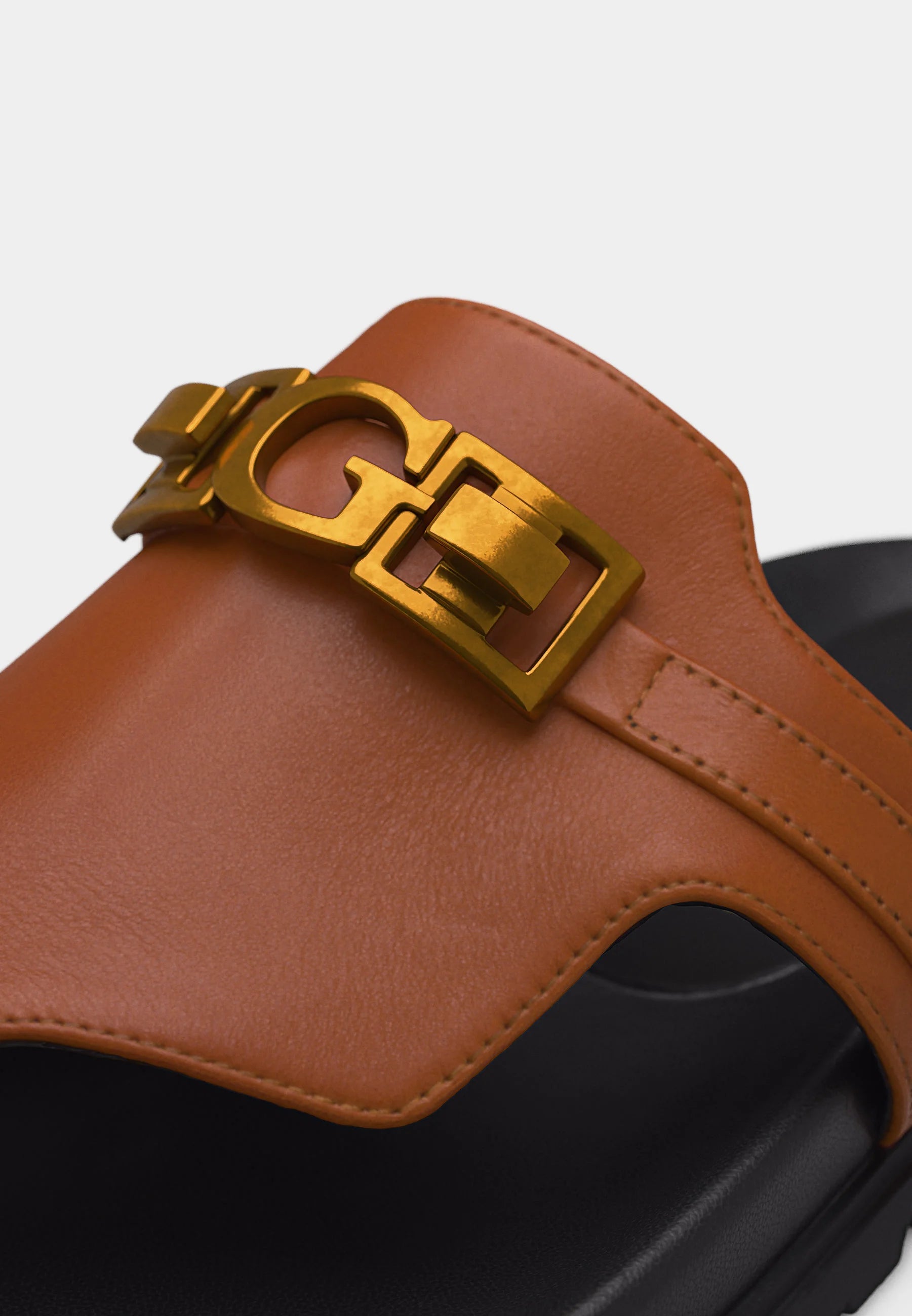 GUESS Cognac Toe Post Sandal