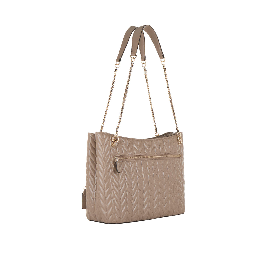 GUESS Cheryl Tote Bag Dark Taupe
