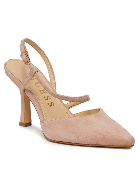 GUESS Suede Heels Blush
