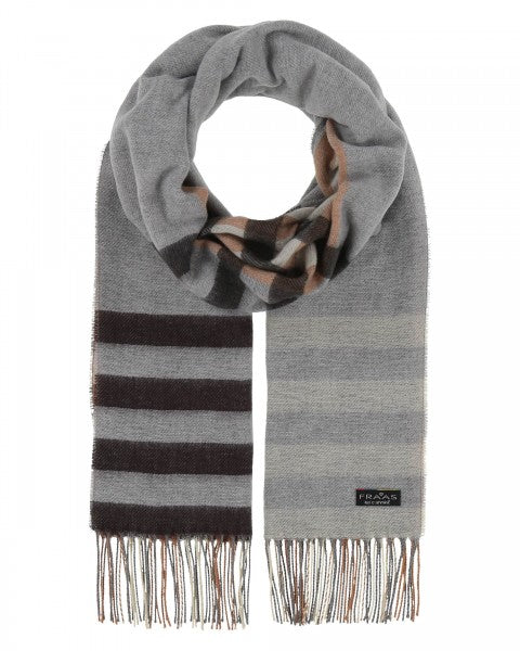 FRAAS Cashmink Scarf With Plaid Design look