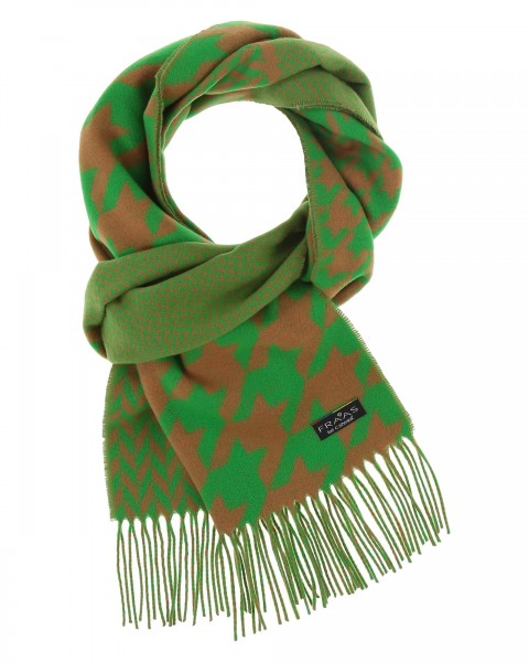FRAAS Cashmink-Scarf With Houndstooth-Mix