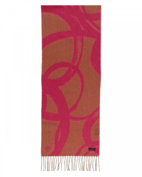 FRAAS Cashmink-scarf with brushstroke-design