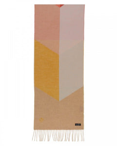 FRAAS Cashmink-Scarf With Geometric Colour Block Design