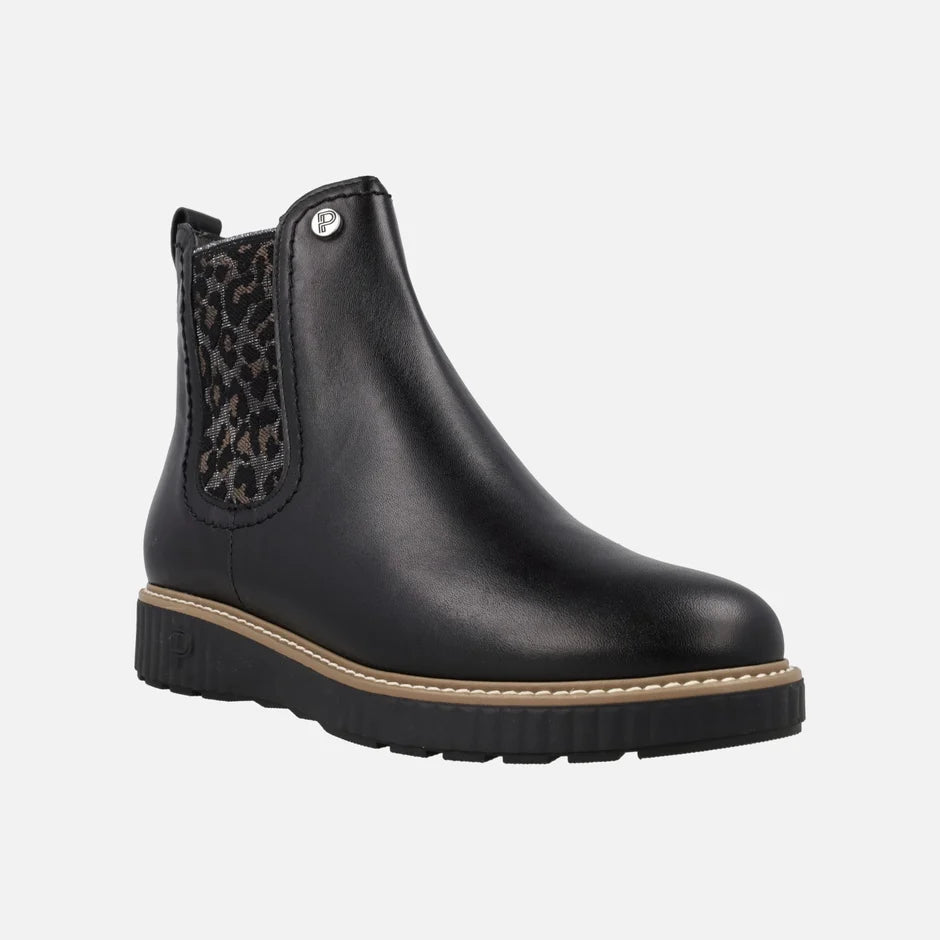Pitillos Black Chelsea Boot Black