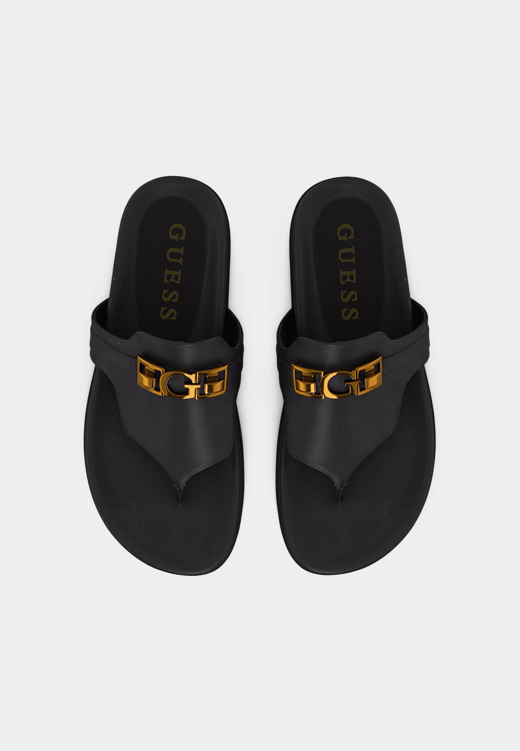 GUESS Cognac Toe Post Sandal Black