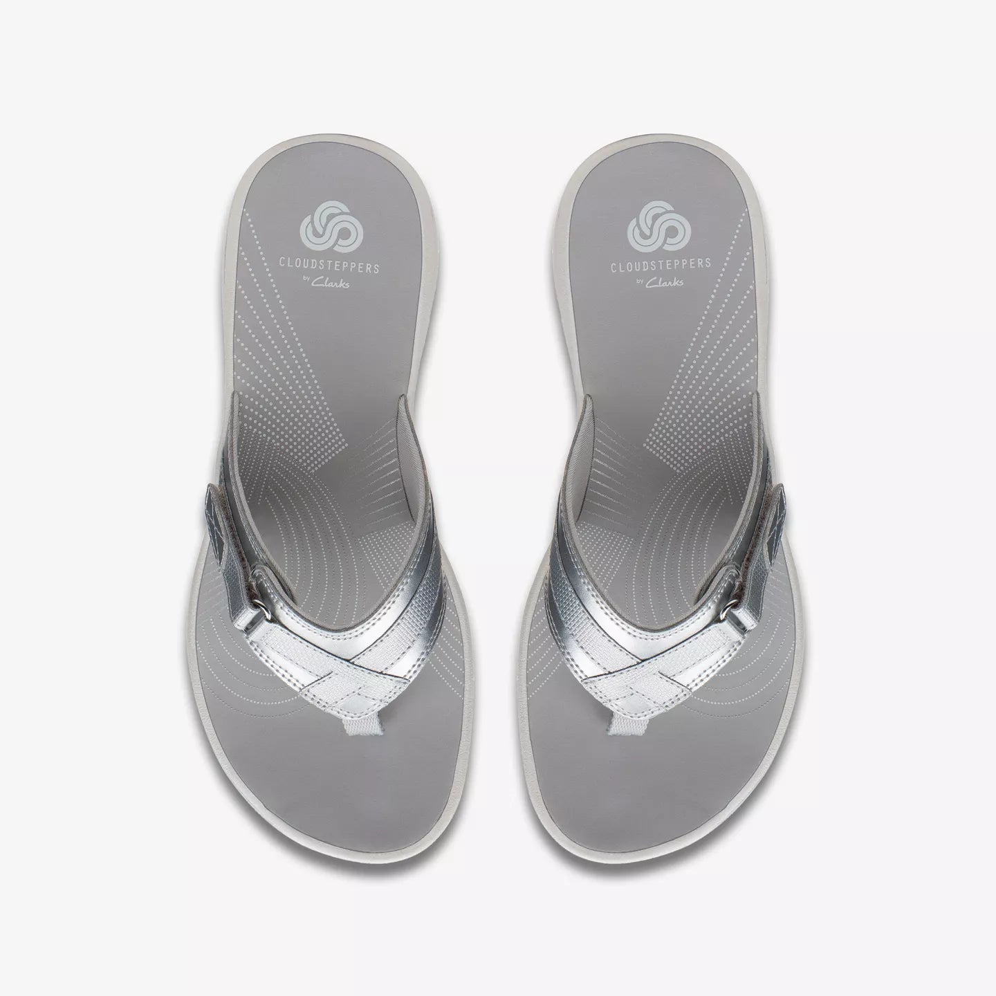 Clarks Brinkley Sea Silver Sandals